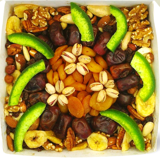 Box with dried fruits